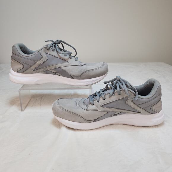 Reebok Walk Ultra 7 DMX Max Shoes Mens 13 Gray White Grey Walking Gym Workout - Picture 2 of 14